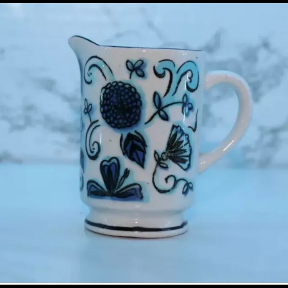 Small Blue & White Porcelain Small Creamer